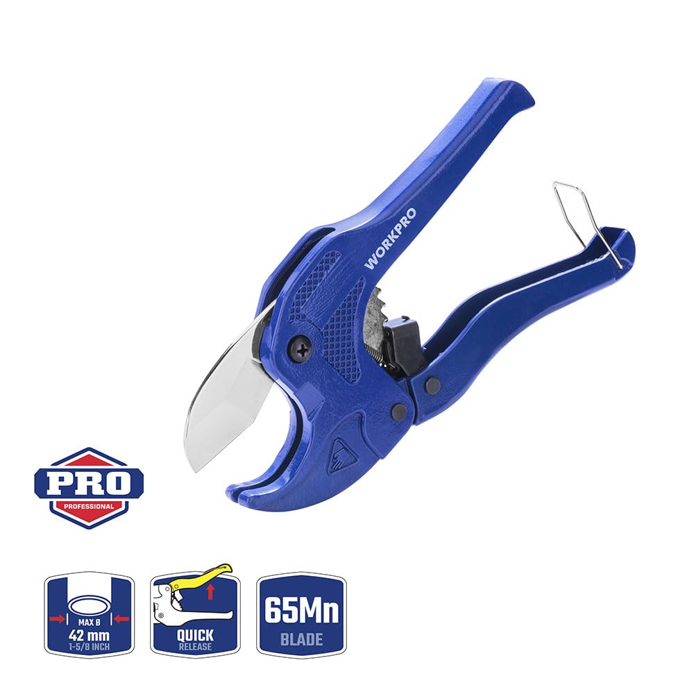 WorkPro WP301002 42 mm PPRC Plastik Boru Kesme Makası