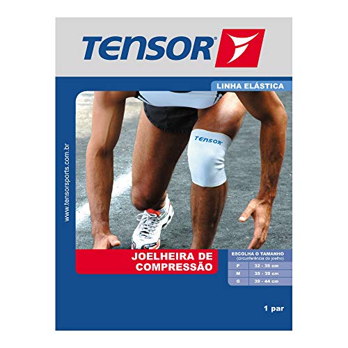 Joelheira de Compressão Tensor 6001 Branca Grande