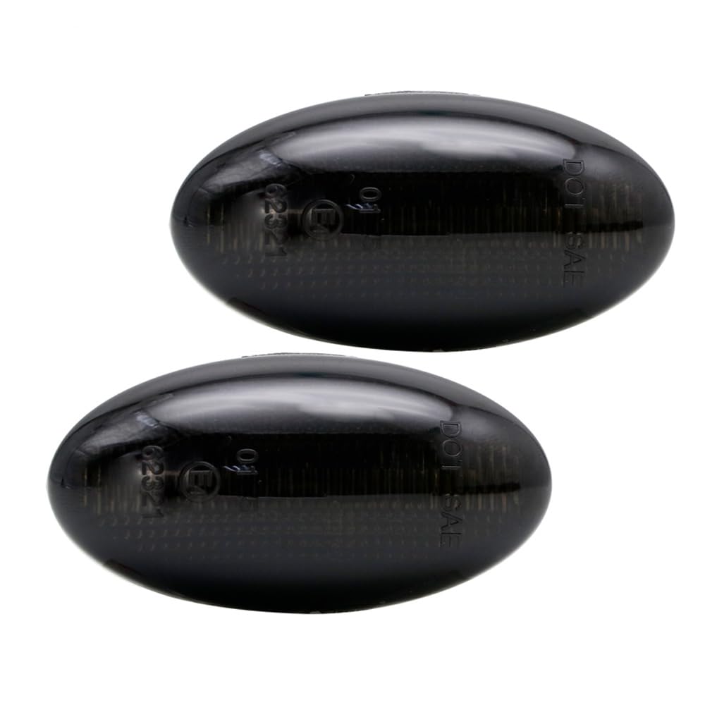 AutoStyle Set LED Side Indicators compatible with Peugeot miscellany - Smoke - incl. Dynamic Running Light