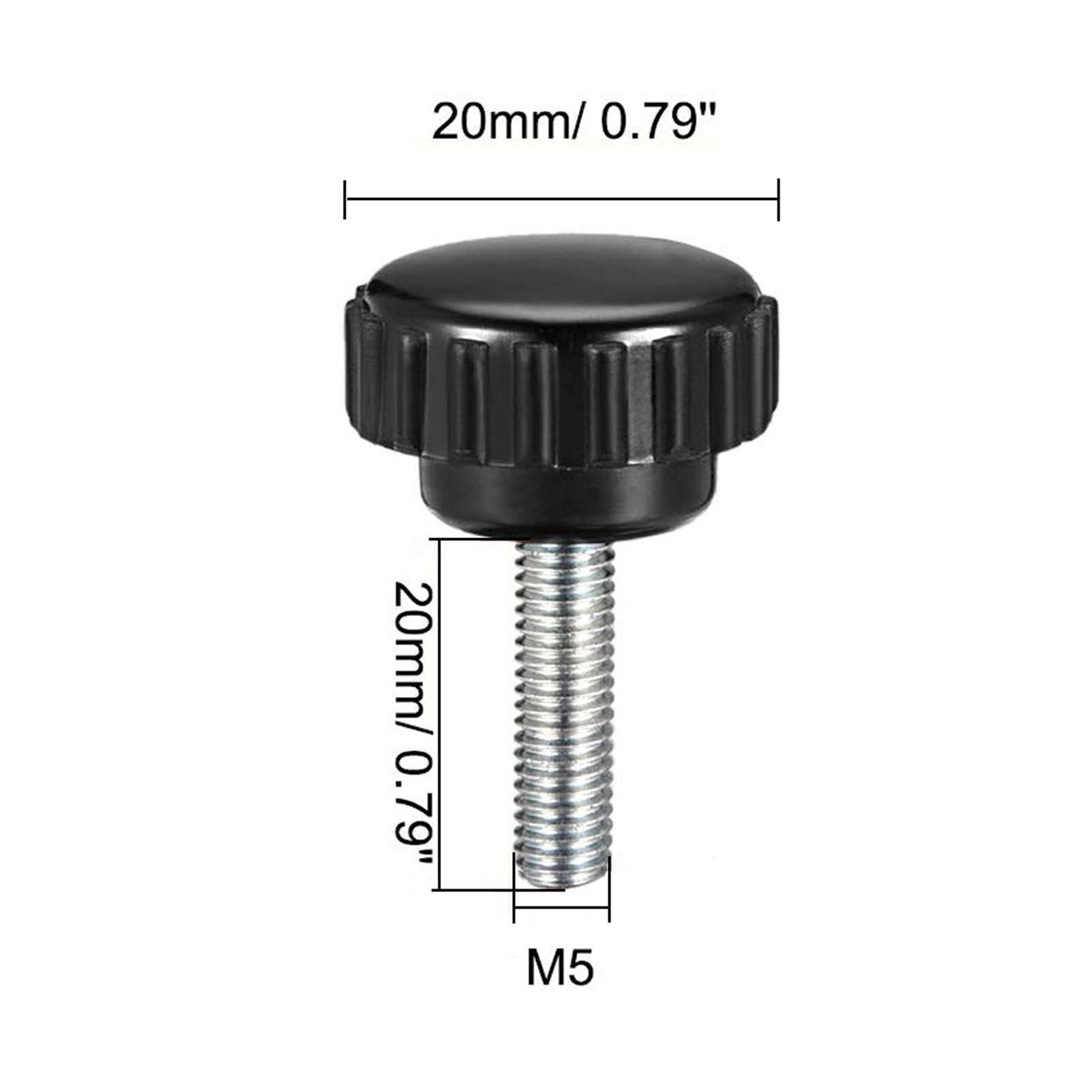 MACHSWON Knurled Clamping Knobs Grip Thumb Screw on Type for Saw Drill Press - Image 2