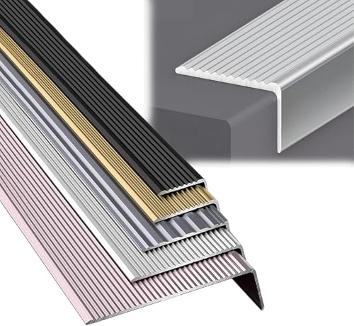 Profilé de protection d'angle en L pour sécuriser les marches d'escalier
