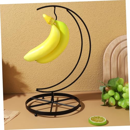 Toyvian Modern Metal Banana Hanger Stand with Unique Moon-shaped Design Compact and Stylish Fruit Display Ornament for Kitchen Countertop Easy to Clean and Maintain - Image 5