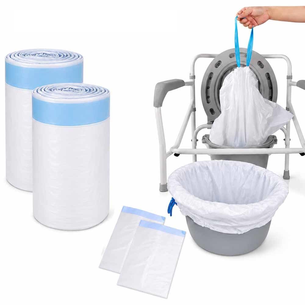 Disposable Commode Liners Universal Toilet Chair Bags 40 Pack