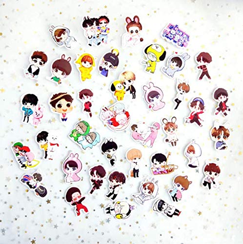 Preisvergleich Produktbild BLOUR Jugendliga Zeichentrickfigur Handgepäck Telefon Graffiti Aufkleber Auto Wasserdichter Aufkleber 40St