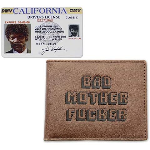 Close Up Original Pulp Fiction Bad Motherfucker Wallet Incl. Driving Licence Replica Set Cover