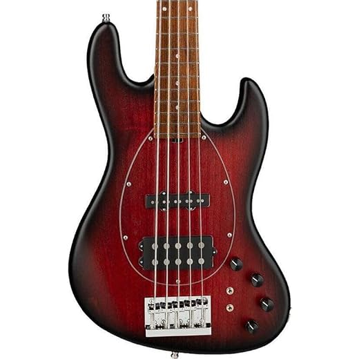 Sadowsky MetroLine 21-fret Vintage M/J Bass, Red Alder Body, 5-string - Burgundy Burst Transparent Satin
