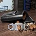 cgaplus 3-Finger Leather Cigar Case with Cutter Cedar Wood Lined Cigar Humidor Portable Travel Cigar Case(Black)