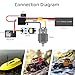 Radiolink R6FG 6 Channels 2.4GHz RC Receiver with Gyro, Surface Long Range Control RX for Vehicle Drifting/Crawler/Truck/Boat Works with Radio Controller RC4GS V3/RC6GS V3/RC8X/T8FB/T8S/T12D/T16D