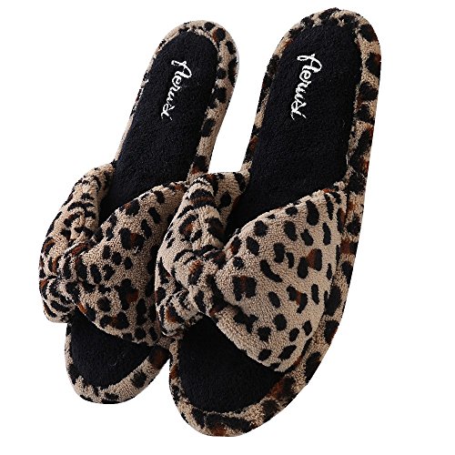 Leopard Pattern Slide Slippers,Unique and Cozy Design, Comfy to Wear, Anti-slip Texture Rubber Sole, Durable Material2