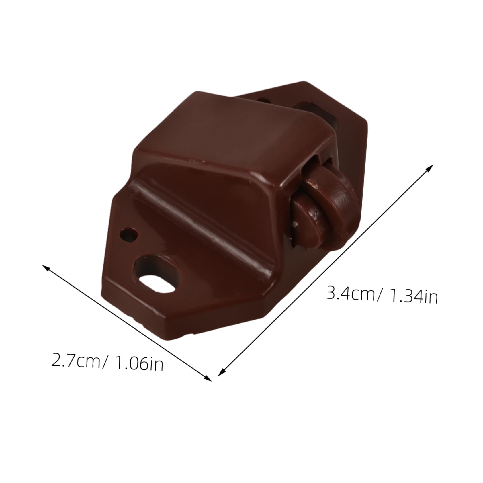 Artibetter Cabinet Door Catches and Latches Double Roller Ball Catch for Cupboards Closets Interior Doors Plastic Hardware with Spring Mechanism Easy Screw Fixing 1.34X1.06X0.79In 20 Pack - Image 2