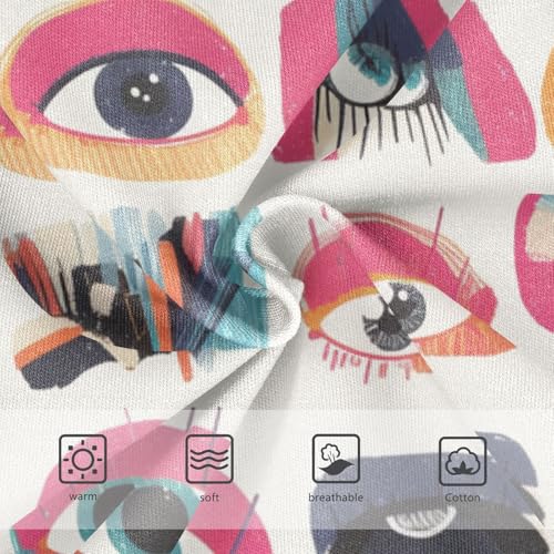 KLL Evil Eyes Black Striped Toddler Boys' Cotton Briefs Breathable Children Undies3