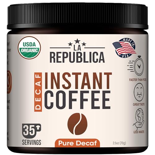 La Republica Organic Decaf Instant Coffee (35 Servings), Colombian Medium