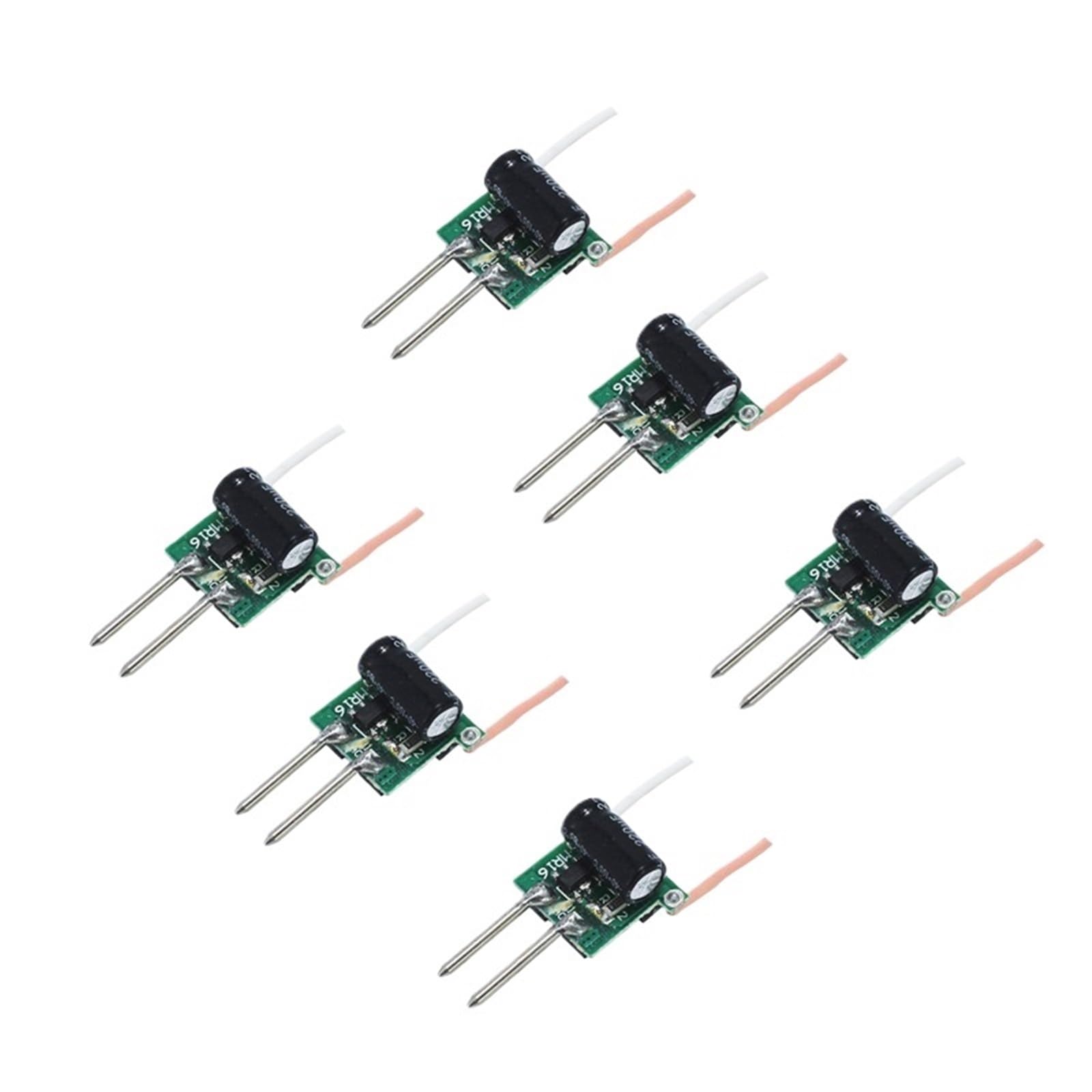 Lot de 6 alimentations LED MR16 9-10 V 300 mA - Transformateur d'alimentation for spots 3 W, sortie de courant stable 12 V