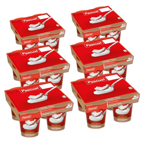 Pascual - Yogur Original Sabor Coco. Caja de 6 Pack de 4 x 120g. Total 24 uds.