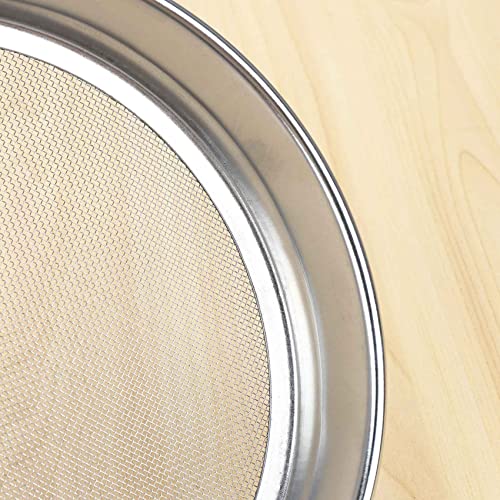 Lobamop Leistungs Garten RäTsel Sieb Ineinander Greifen Boden Sieb Kompost Samen BehäLter Gartenarbeit Werkzeug -18 (1Mm)