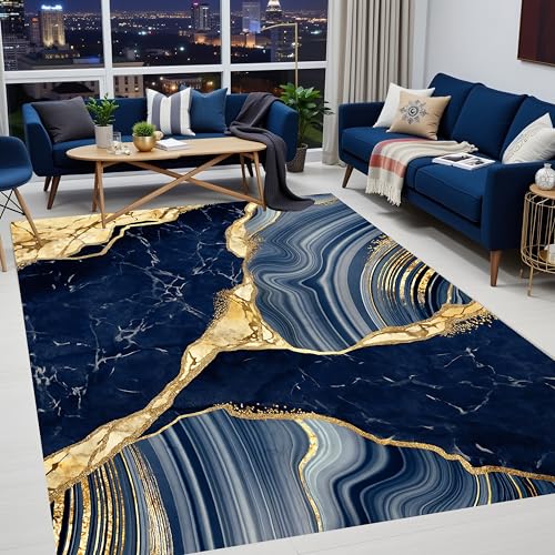 Marble Abstract 5x7 Boho Rug