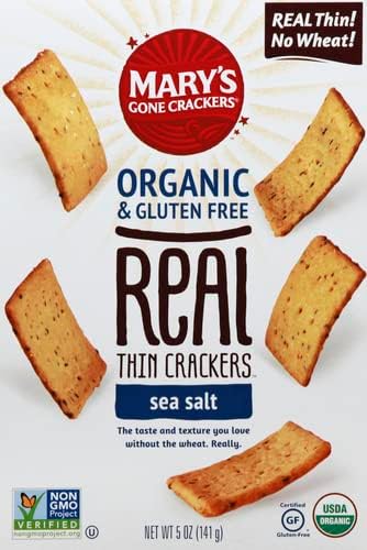 Mary's Gone Crackers Real Thin Crackers, Made with Real Organic Whole Ingredients, Gluten Free, 5 Ounce