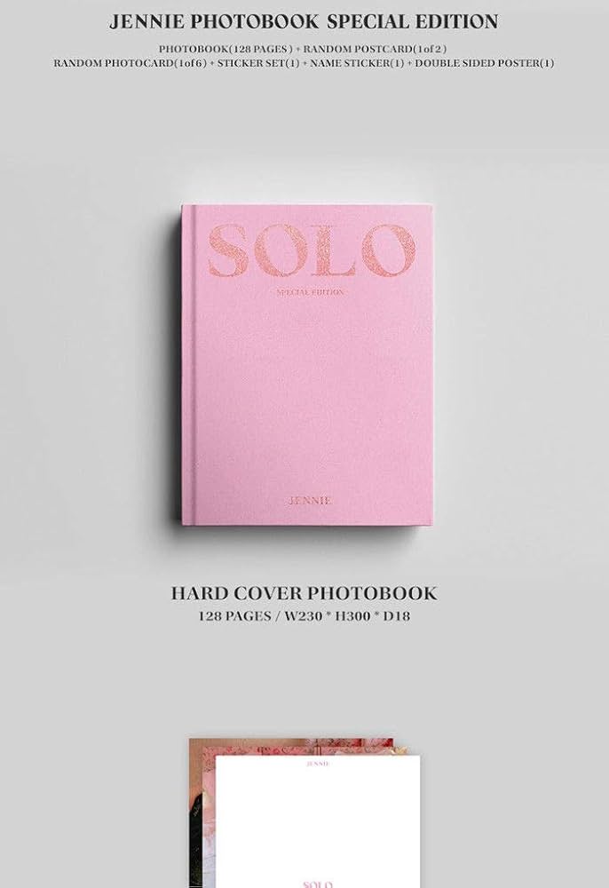 BLACKPINK JENNIE SOLO PHOTOBOOK SPECIAL EDITION PhotoBook+