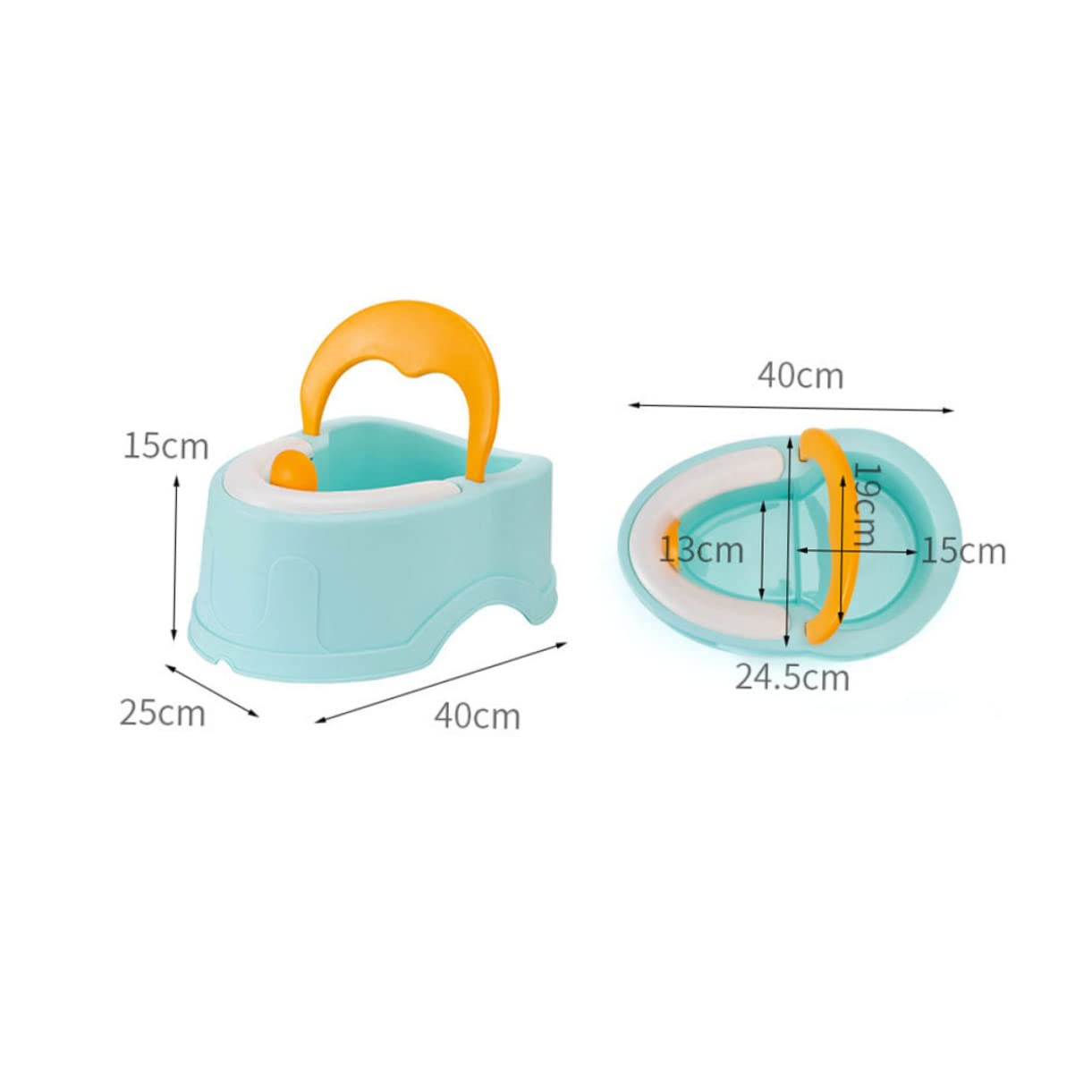 Inodoro Pequeño Infantil Azul de Pp y Pvc, Diseño Compacto