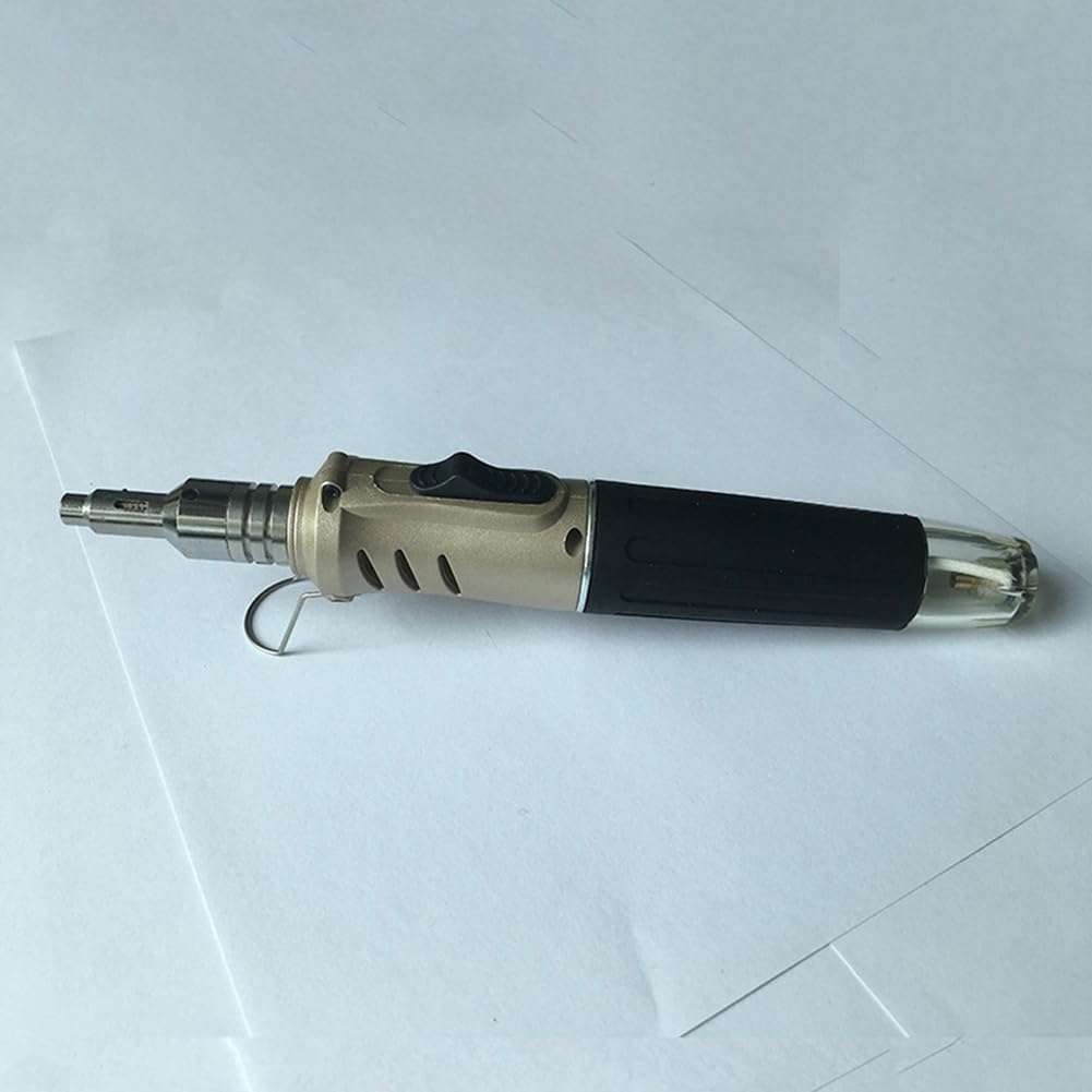 Zestaw lutownicy HS1115K 10 w 1, przenośna lutownica gazowa, zestaw do konserwacji elektronicznej w stałej temperaturze, złoty