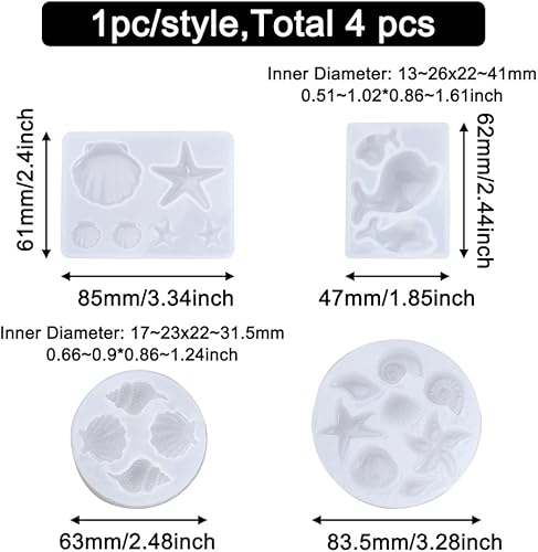 Vista 60 de 6 moldes de fundición de resina de silicona, corazón de perro, huellas de pata de perro, llavero de palabra de hueso, molde de fundición de jabón