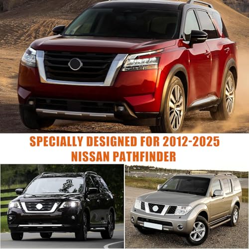 Image of Waterproof Car Covers Replace for 2012-2025 Nissan Pathfinder, 6 Layers All Weather Custom-fit Car Cover with Zipper Door & Windproof Bands for Snow Rain Dust Hail Protection (Pathfinder)