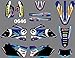 5 Estilos Team Graphics Fondos DECLADORES Pegatinas para Yamaha WR250F 2007-2013 & WR450F 2007 2009 2010 2010 2011 (Color : 0646)