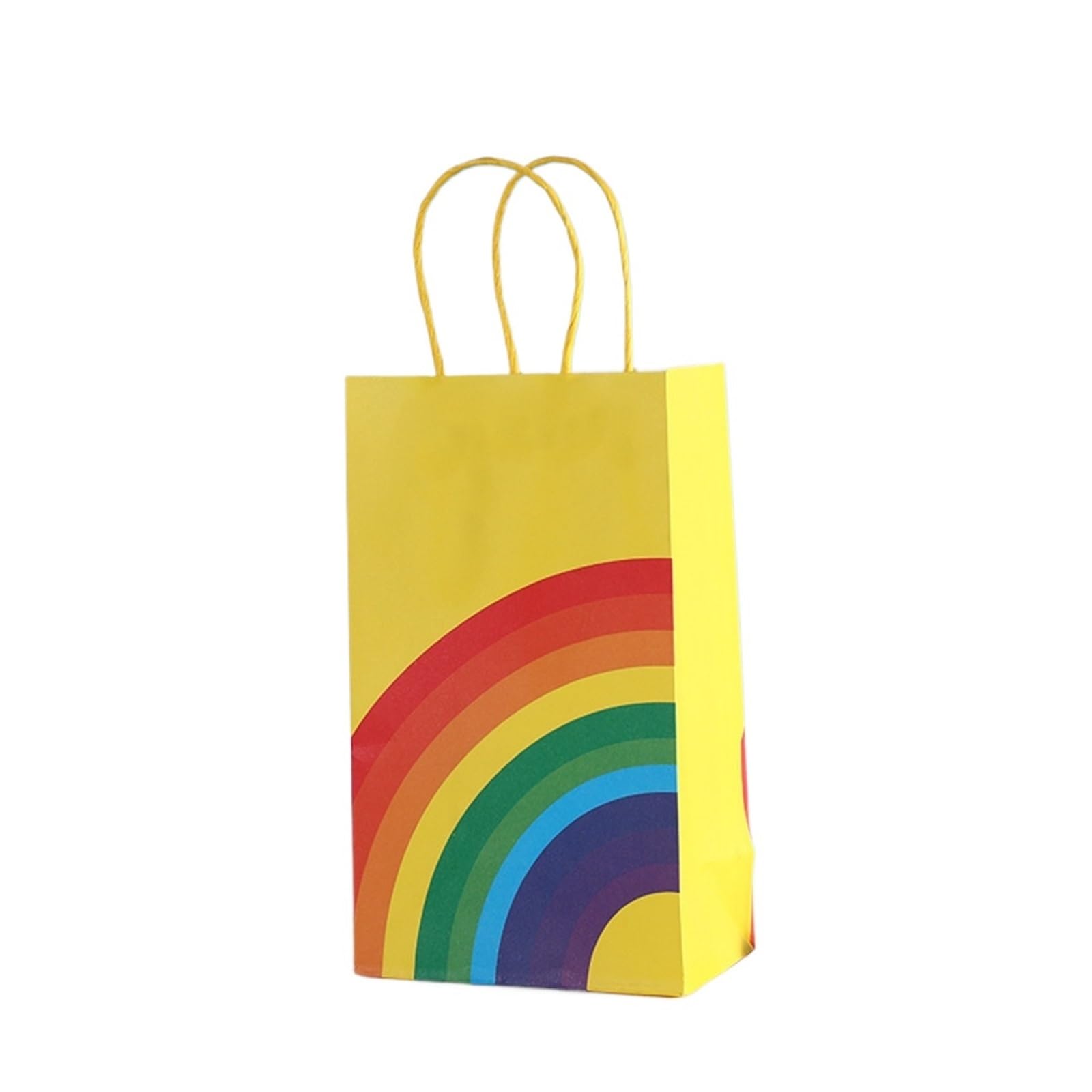 Bolsa de papel mano con temática arcoíris 20 piezas para Envolver Regalos