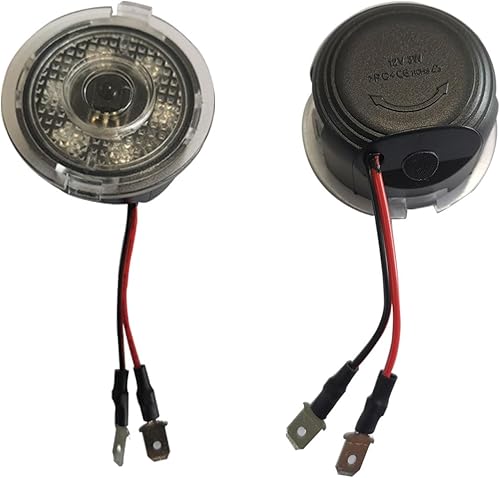 Miniatura 4 de Juego de 2 piezas de luz de charco de espejo lateral con control remoto por infrarrojos, luz de color RGB compatible con borde, expedición,