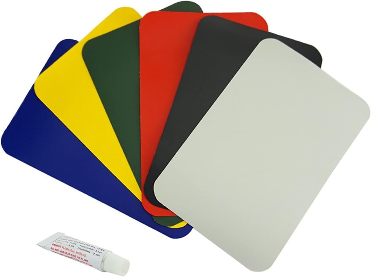 185 * 125mm Inflatable Plastic Boat Special PVC Repair Patch Kit with Glue Waterproof Patch Rib Canoe Dinghy Float 5pcs