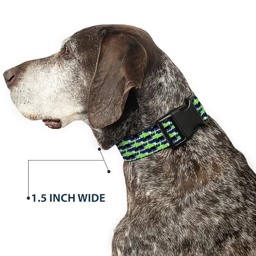 Collar de clip de plástico Buckle-Down ajustable con estampado abstracto para mascotas 8