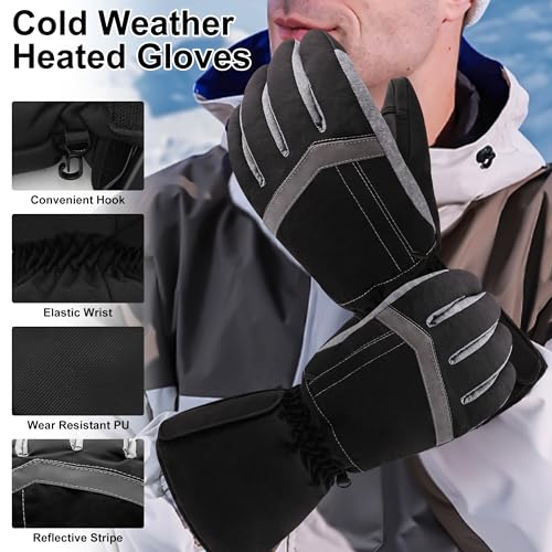 Gants électriques écran tactile imperméables et coupe-vent - 5