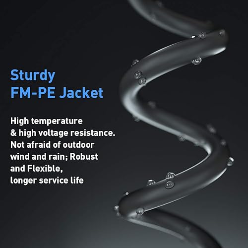 Miniatura 3 de Paquete de 2 cables Ethernet Cat8 de 6 pies, para exteriores e interiores, cable de red LAN para juegos de alta velocidad 26AWG de alta velocidad de