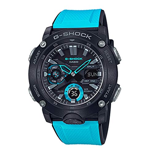 [�J�V�I]CASIO �y�C�O���f���zG-SHOCK G�V���b�N �W�[�V���b�N �����Y GA-2000�V���[�Y �J�[�{���R�A�K�[�h �u���b�N×�u���[ �� �� �o���h������ GA-2000-1A2 �r���v [���s�A���i]