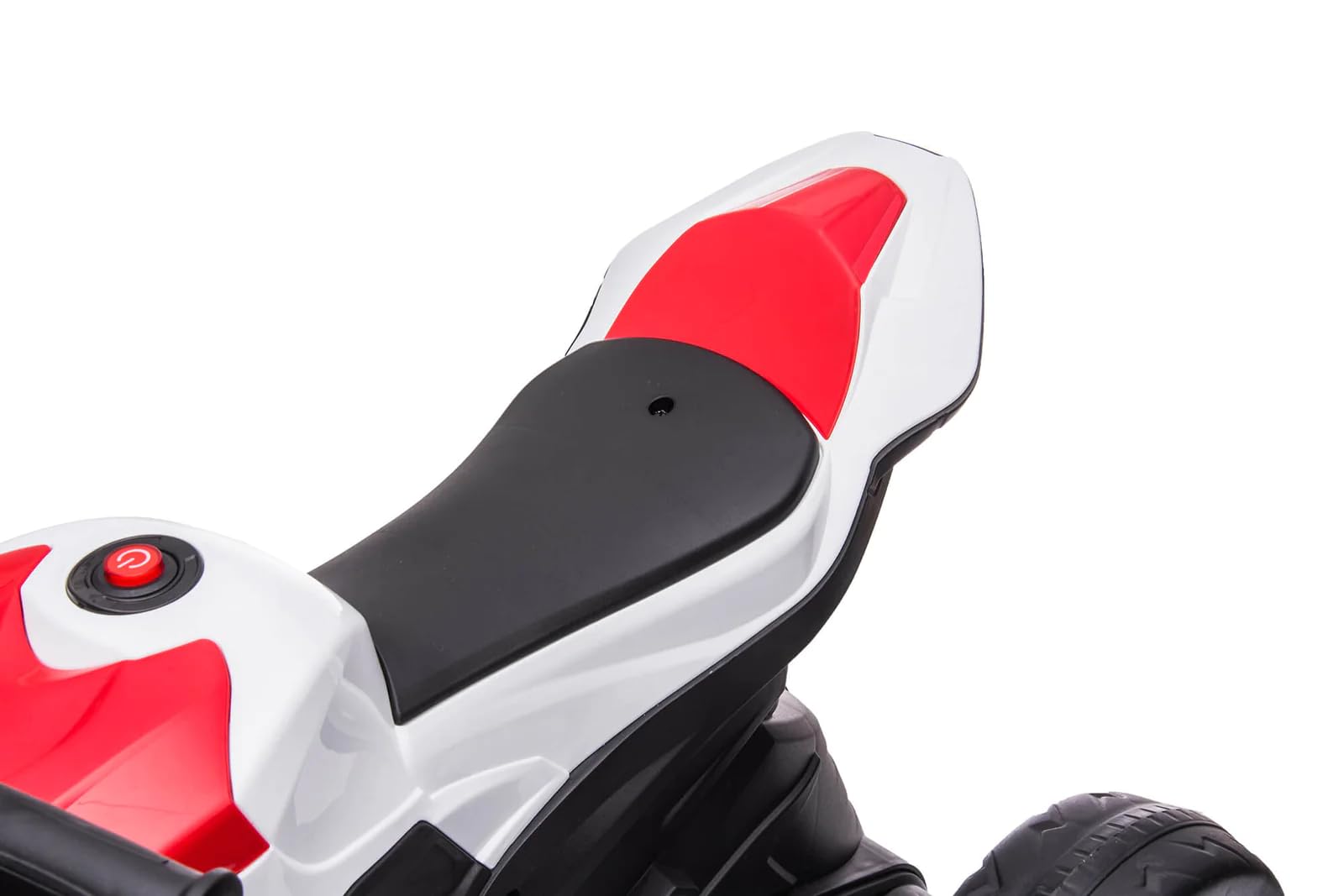 Mediawave Store – Moto Elettrica per Bambini BMW HP4 Sport LT938 12V con 3 Ruote Lettore MP3 Luci LED e Design Realistico per il Divertimento dei Piccoli Piloti in Totale Sicurezza (Rosso)