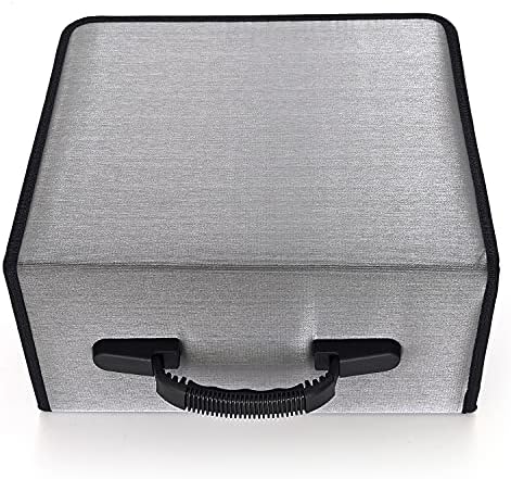 alavisxf xx CD Case, 432 Capacity DVD Case Holder, Heavy Duty Zipper Protective Movie Media Storage Organizer Binder Wallet for Car Home Office Travel (432 Capacity, Grey)