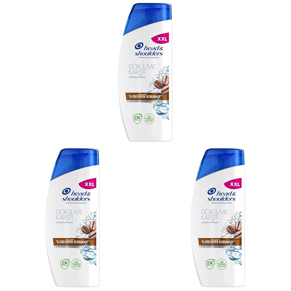 Head & Shoulders Erkeklere Özel Kafeinli Dökülme ve Kepek Karşıtı 750ML Şampuan 3lü paket