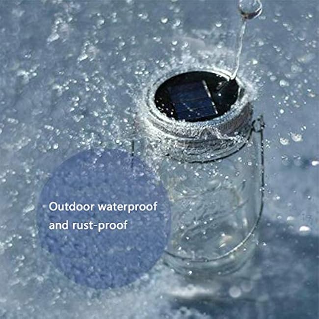 Upgraded Solar Mason Jar Lid Light,Multicolor 30LED Light String Fairy Firefly Jar Lid Light (3 Colors) Including 12 Hangers(Excluding Jars) Best for Mason Jars Terrace Garden Decoration