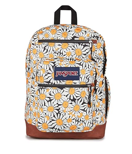 Image of JanSport Cool Backpack with 15-inch Laptop Sleeve, Large Computer Bag Rucksack with 2 Compartments, Ergonomic Straps, Daisy Dreamscape
