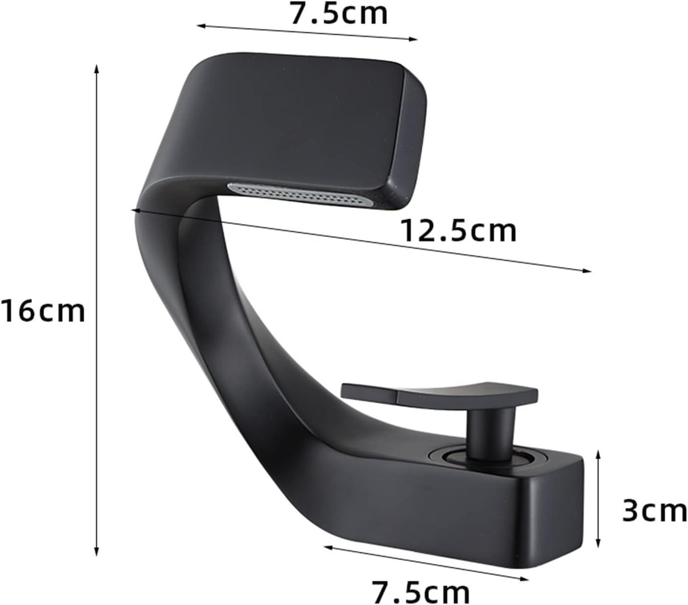 ＊即発可能＊ 流域の蛇口モダンな浴室の混合栓ブラック/ゴールド洗面台の蛇口シングルハンドルホットとコールドの滝の蛇口 ( Color : Chro