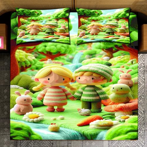 Image of King Size Printed Bedsheet Set with 2 Pillow Covers | Modern Geometric Design | Lightweight & Durable Soft Microfiber | Modern Printed Design (DESIGN30)