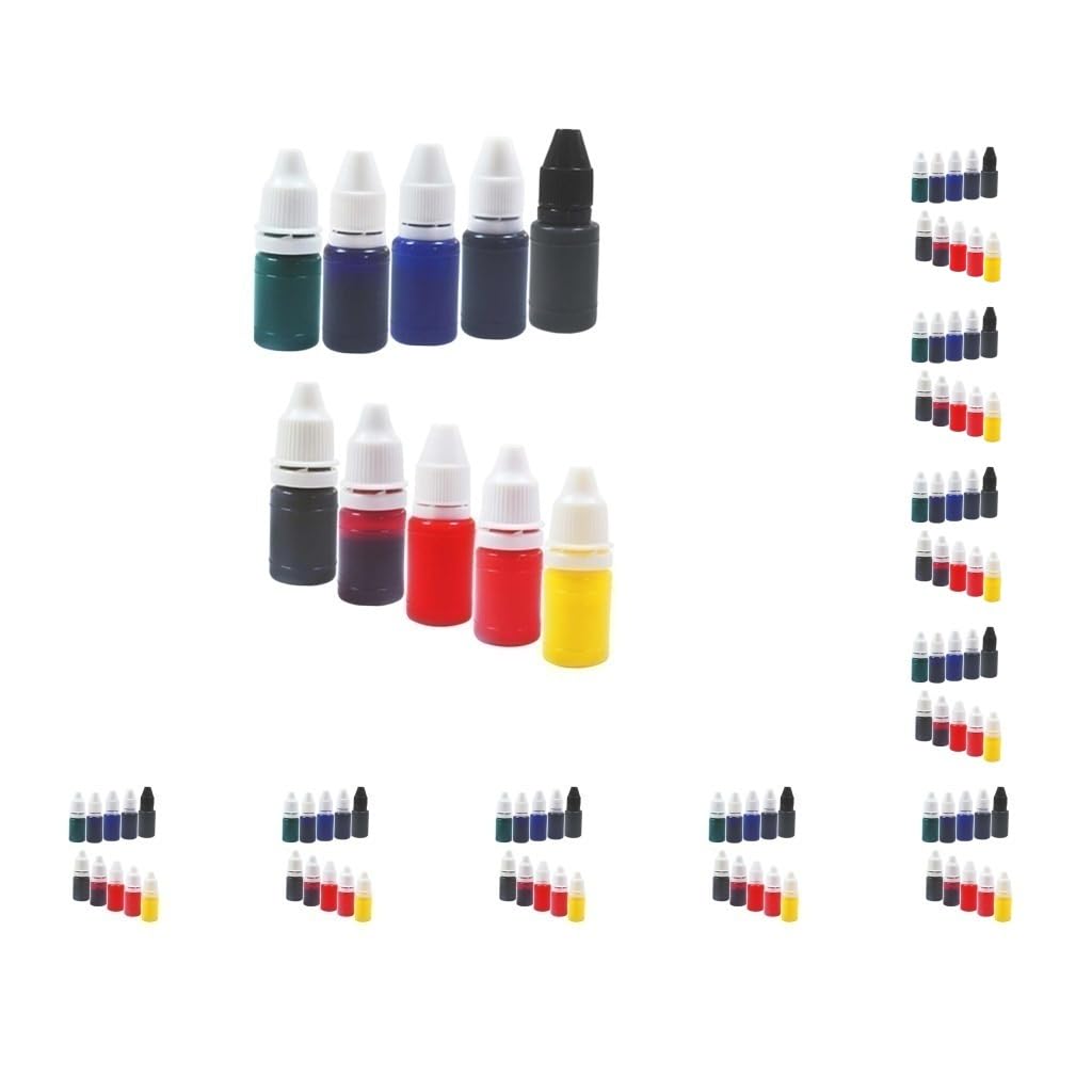 10 Set 10 Stück Stempel Nachfülltinten Tinte helle Farbe Nachfülltinte schnell trocknend, Stil 4