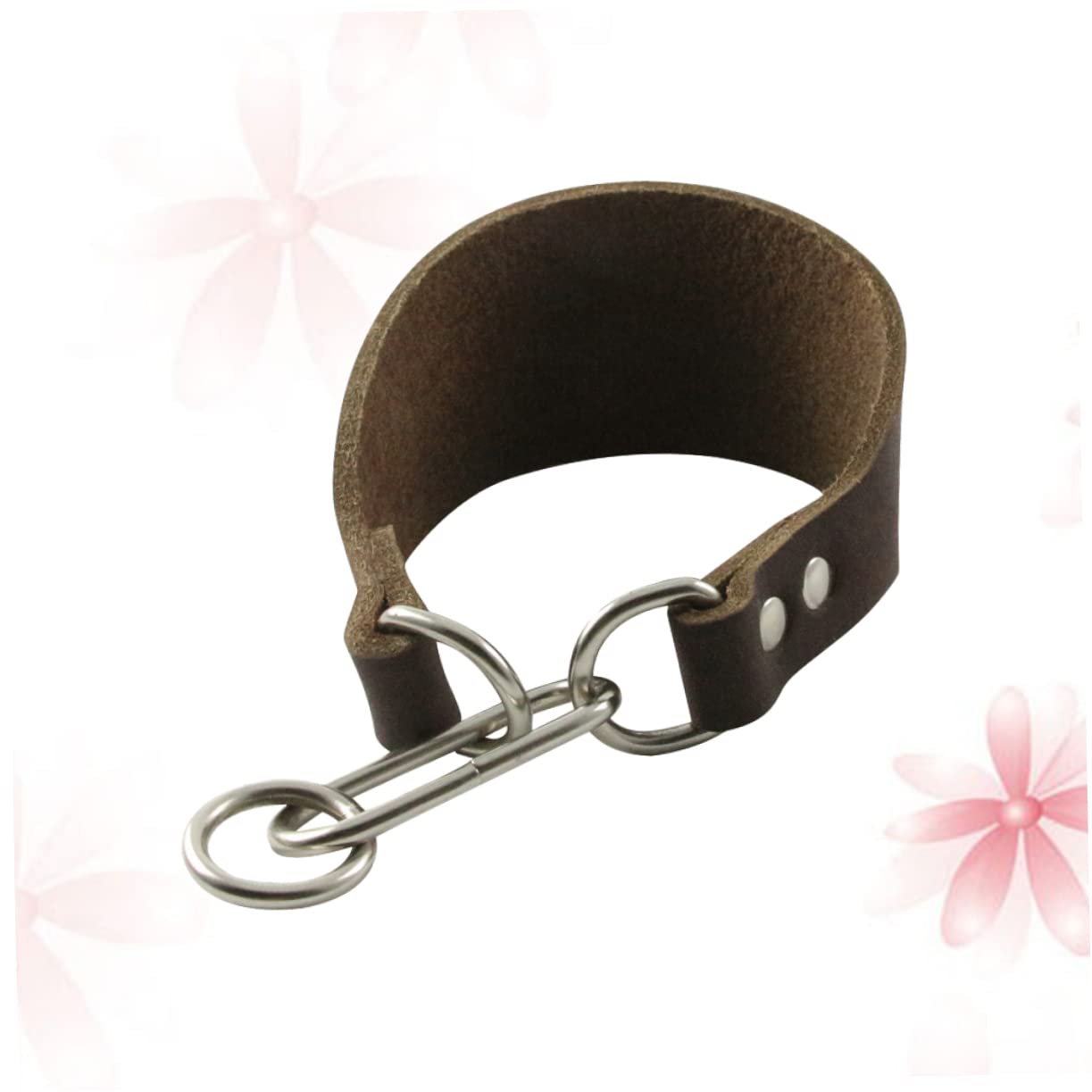 BESPORTBLE 3pezzi Collare Di Manzo Per Cani Con Fibbia Accessorio Resistente e Elegante Per Cani Con Collo Sottile Caffè