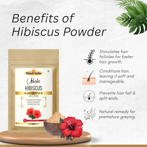 Image of Khadi Utkrisht Herbal Growth Powder Combo with Rosemary Hair Spray | Amla, Bhringraj, Shikakai, Reetha & Hibiscus | Anti Hair Fall, Dandruff Control & Strong Thick Hair - Pack of 6