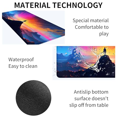 Image of Card Mat for MTG & TCG Playmat,Person Standing Top Planet