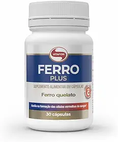 Ferro Quelato Plus Com Vitamina C Vitafor 30 Cps - Original