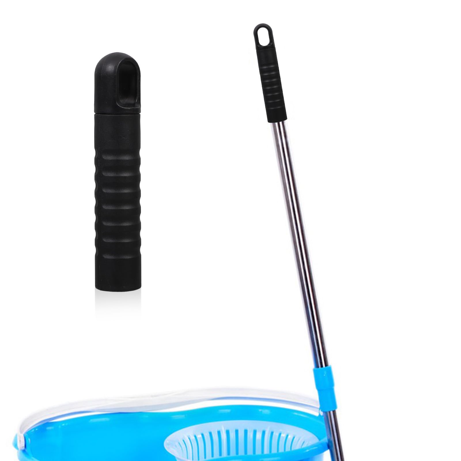 2 Pièces Manche De Vadrouille Antidérapant avec Trou De Suspension Embouts De Remplacement Compatibles Balai Serpillère Accessoires pour Entretien du Sol