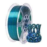 eSUN Silk Magic PLA Filament 1.75mm, Shiny Silk Dual Color Co Extrusion 3D Printer Filament, 1KG (2.