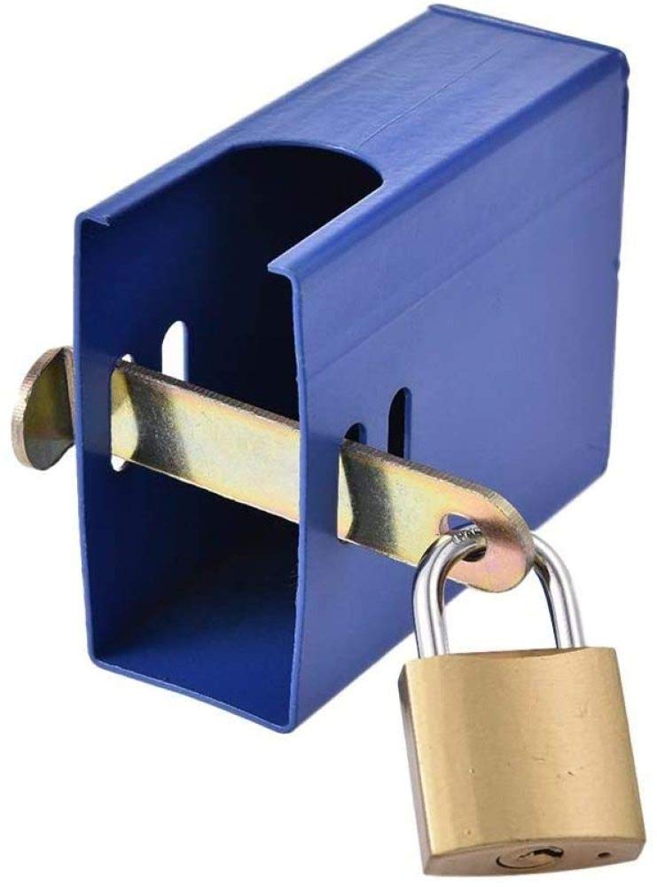HUOQILIN Rubinetto Antifurto/rubinetti da Esterno/Lucchetto Blocco Valvole/ Adatto Perirrigazione del Giardino Esterno, Autolavaggio, Luoghi Pubblici, Piscine per Lavanderie,Blue