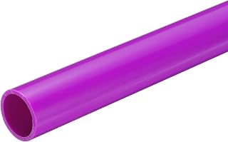 1 Inch PVC Rigid Tube Round Pipe Tubing Hardware Tubing 21mm ID 25mm OD 330mm/13" Purple High Impact for Water Pipe Crafts Cable Sleeve
